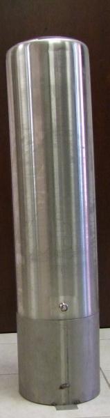 Borne amovible inox Texas avec boitier clé triangle